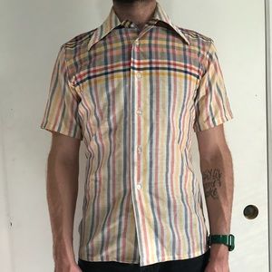 Vintage Striped Button Up